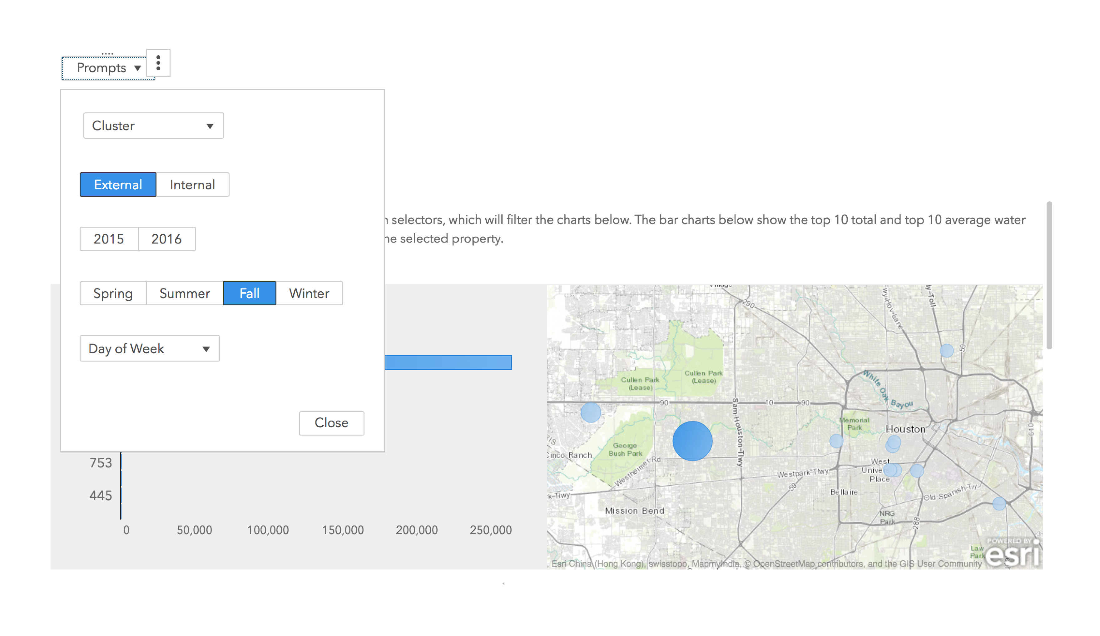The prompt container eliminates clutter.