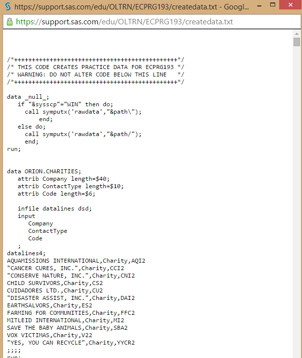 SAS Programming 1: Essentials LESSON 6: Practice L... - SAS Support