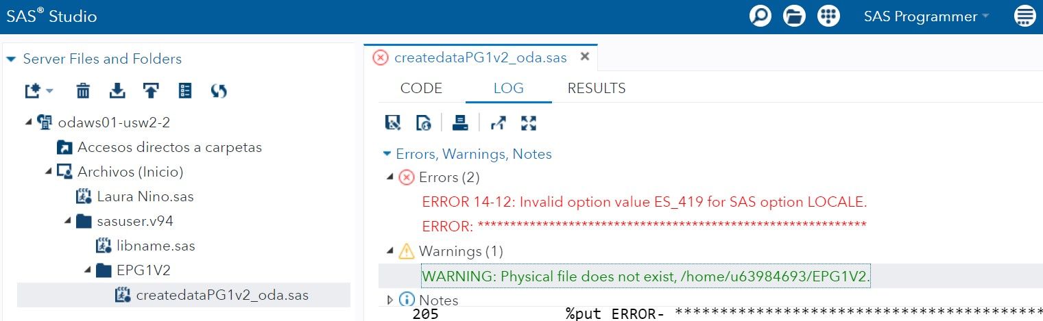 Create my course files for Programming 1 Essentials - SAS Support ...