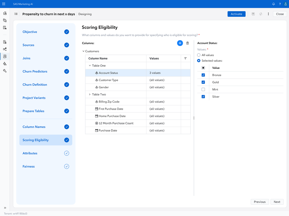 Image 20: Customizing Data Display and Defining Scoring Eligibility