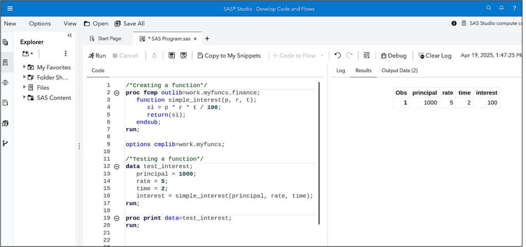 Adding Custom Functions to SAS Risk Engine