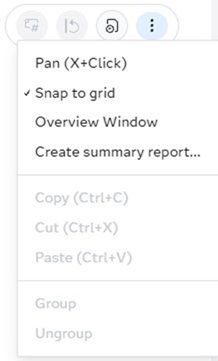 Figure 4: The new Snap to grid option in the overflow menu of the Segment Map.