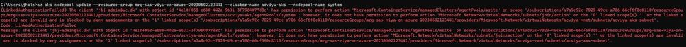 Error in CLI