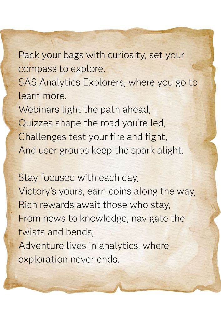SAS Analytics Explorers