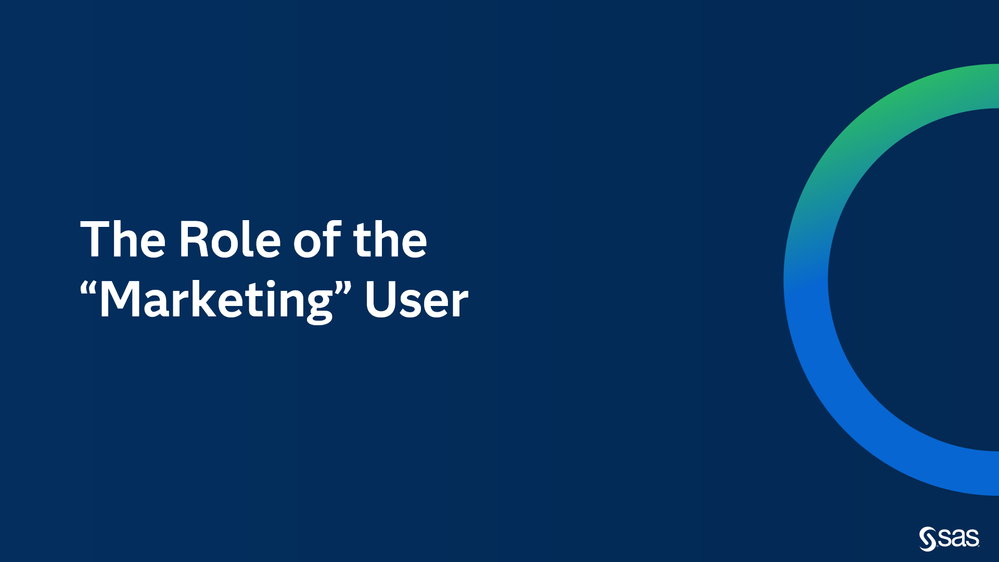Image 9: The role of the marketing user