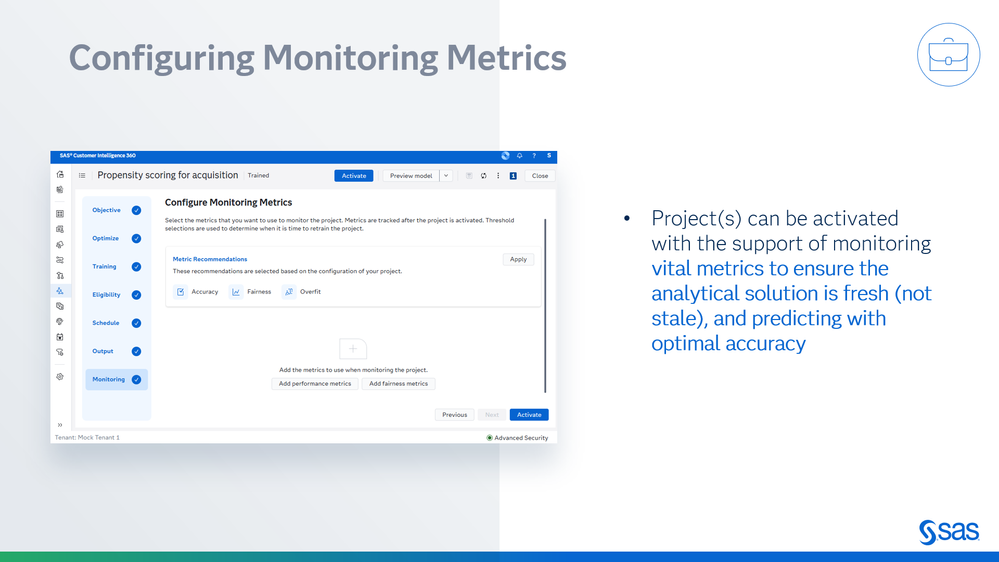 Image 26: Monitoring model score metrics