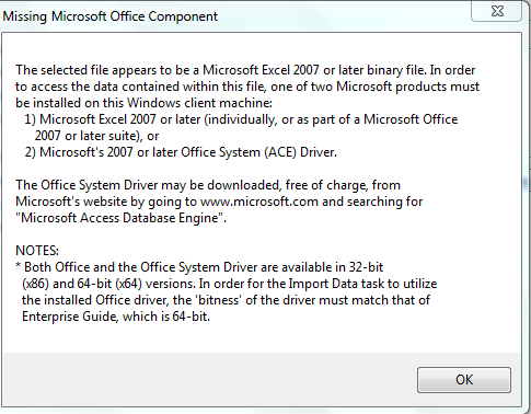 Can we import password protected excel files in SAS Enterprise guide - SAS  Support Communities