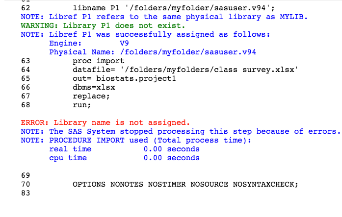 "Library name is not assigned" PLEASE HELP - SAS Support Communities