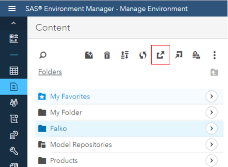 10-Export JSON file using SAS Environment Manager - VA 8.2