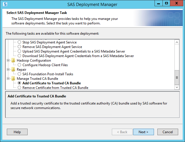 Configuring Enterprise Miner to chat with CAS SAS Support Communities