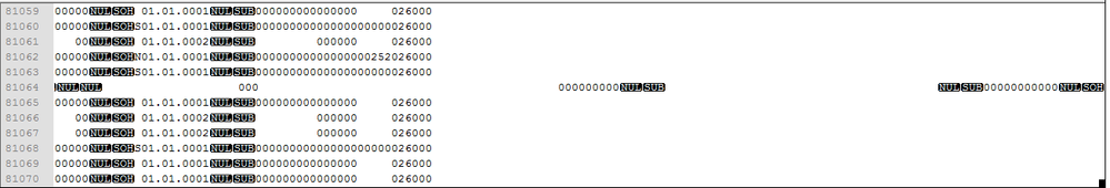 printable text non sample characters with Non Printable with text SAS Import ASCII characters