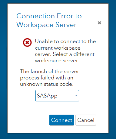 SAS Studio Connection Error.png