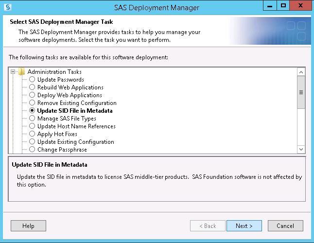 Admin Tip How to check a SAS Setinit/License in Metadata? SAS