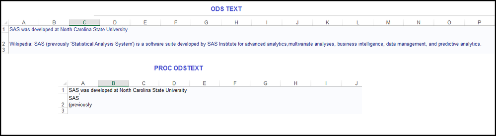 Solved ODS Excel controlling column width SAS Support Communities