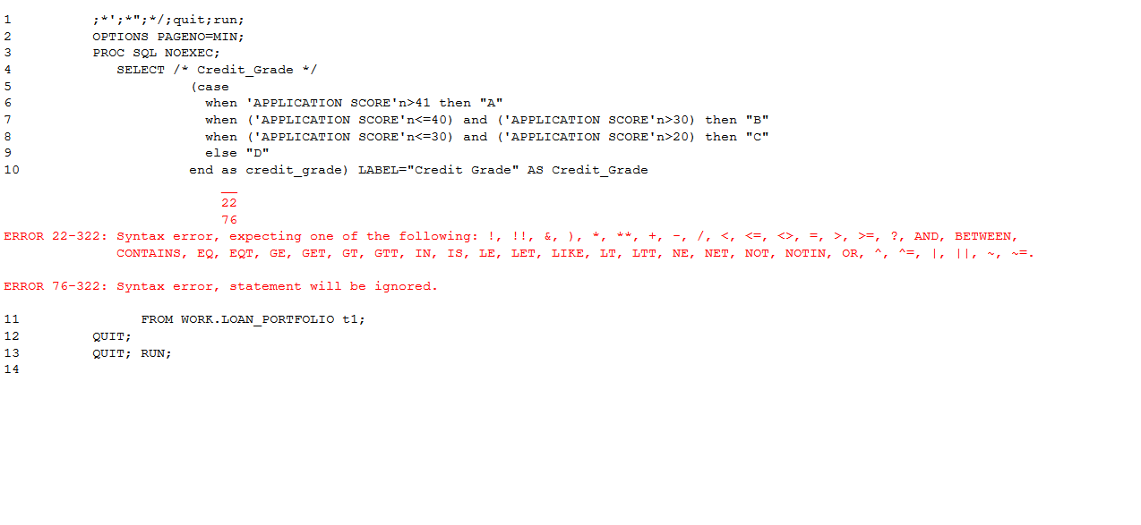 Solved: query - recoding with CASE statement - SAS Support Communities