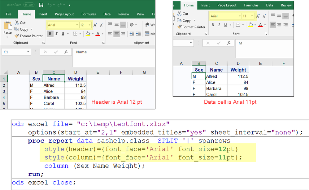 Ods Excel Font Arial Results In Helvetica Sas Support Communities 5632