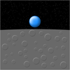 Earthrise (now with scatterplot stars and bubbleplot craters!)