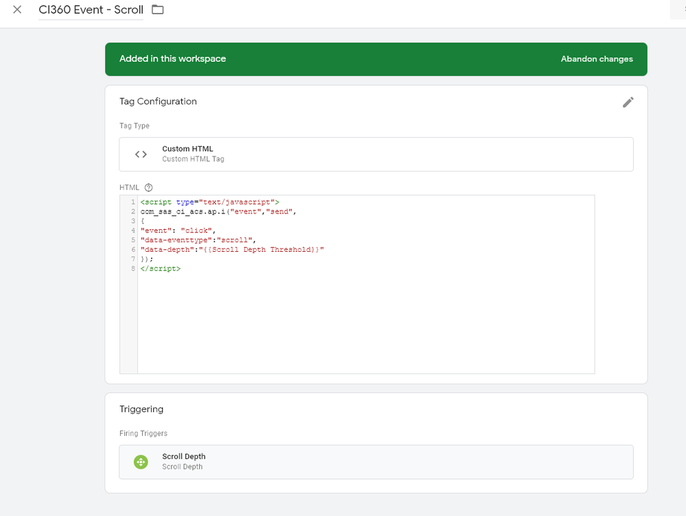 Use Google Tag Manager to send events using the SAS Customer Intellige... -  SAS Support Communities