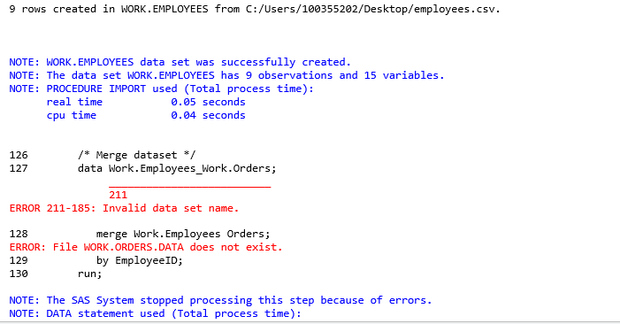 Merging Dataset - SAS Support Communities