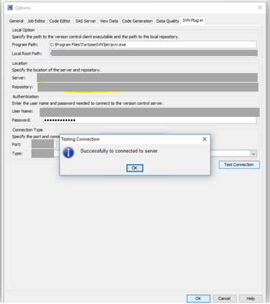 SVN Pluging settings