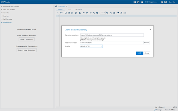 Figure 4. Clone a Repository