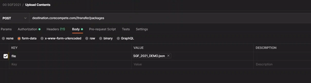 Figure 6: Upload content command body