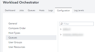 Figure 6 - Workload Orchestrator Configuration tab