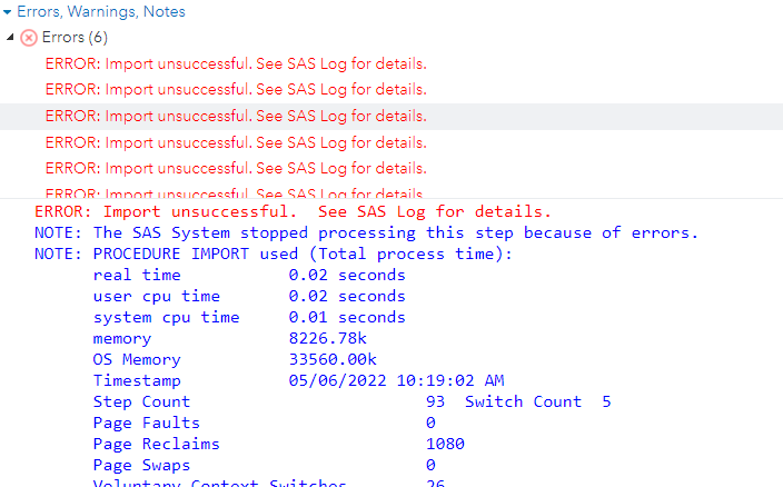 import csv file - SAS Support Communities