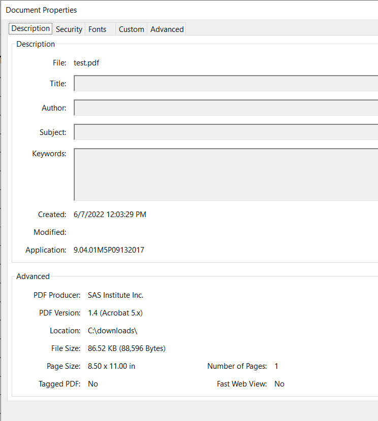 Possible to customize tab names via ODS PDF? SAS Support Communities