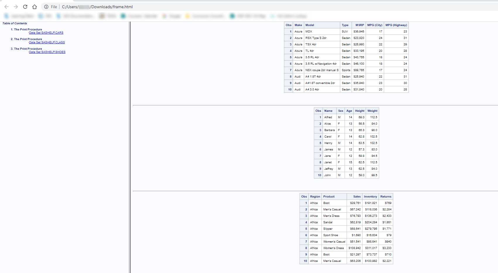 Solved Unable To View Ods Html Output Sas Support Communities 3611