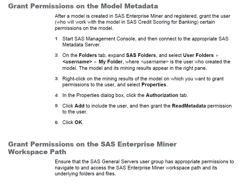 Solved Import a model developed in Enterprise Miner to SAS Credit