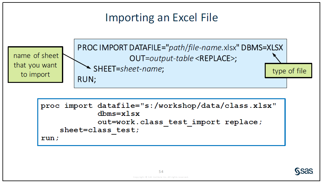 Proc Import Sas Excel Multiple Worksheet
