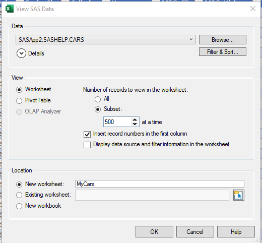 How To Export Multiple Datasets When Using Sas Add Ins And Excel Sas Support Communities 9108