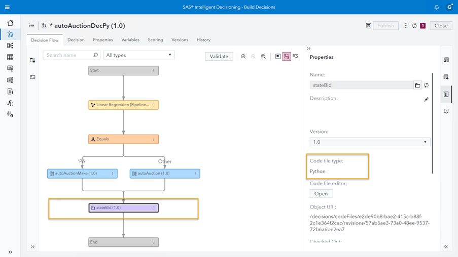 How to Use Python Code in SAS Intelligent Decisioning