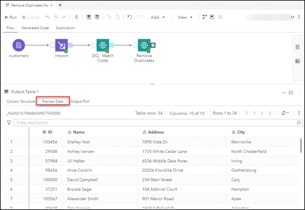 SAS Viya Remove Duplicates in SAS Studio Flow SAS Support Communities