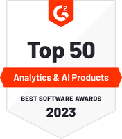 G2 Top 50 Analytics & AI Products 2023 badge.png