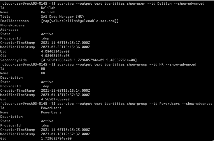 SAS Viya and POSIX attributes (UID and GID)