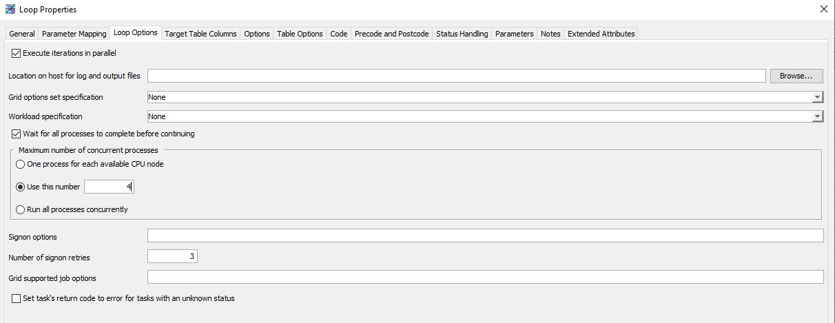 Loop's Parallel Processing Configuration in Data Integration Studio ...