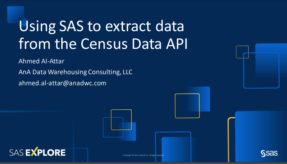 Using Sas® To Extract Data From The Census Data Api Sas Support Communities 9217