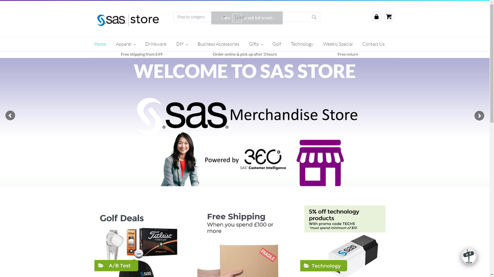 Image 12: SAS Store website