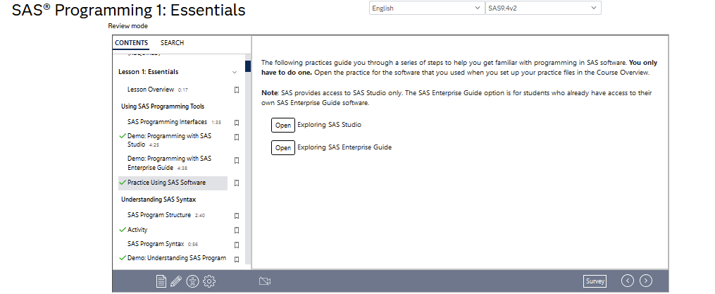 How to start SAS for Programming 1 & 2 Certificate - SAS Support ...